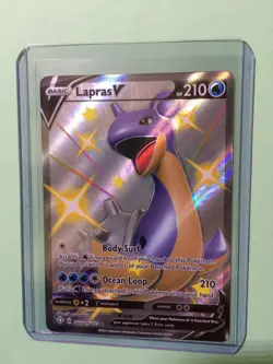 LAPRAS V SV110/SV122 FULL ART SHINING FATES Pokemon-SHINY HOLO MINT-PACK FRESH - Image 1