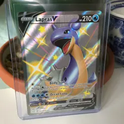LAPRAS V SV110/SV122 FULL ART SHINING FATES Pokemon-SHINY HOLO MINT-PACK FRESH - Image 2