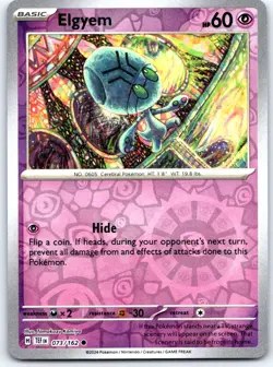 Elgyem 073/162 Common Temporal Forces Pokemon Near Mint - Image 1
