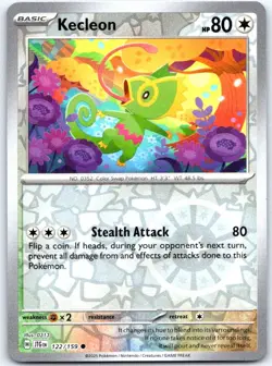 Kecleon 122/159 Common Journey Together Pokemon Reverse Holo NM - Image 1