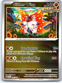 Slither Wing 026/064 Uncommon Shrouded Fable Pokemon Reverse Holo NM - Image 1