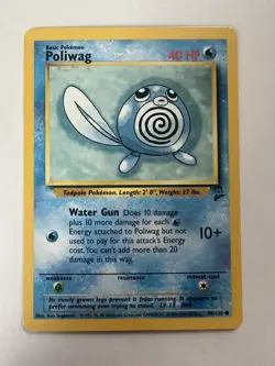 Pokemon Base Set 2 COMMON Poliwag 88/130 - Near Mint (NM) - Image 1