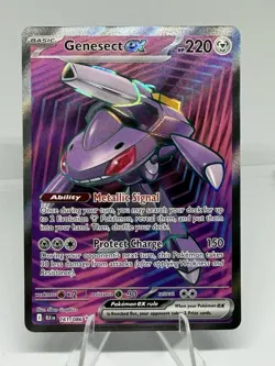 Genesect ex 161/086 SV: Black Bolt Ultra Rare Full Art Holo Pokemon TCG NM/M - Image 1