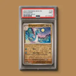 PSA 9 Dragonair 2023 Pokemon 151 Reverse Holo 148/165 - Image 1