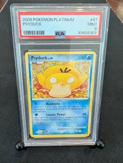 Pokemon - Psyduck 87/127 - POP 10 - 2009 Platinum Base Set - PSA 9 - Image 1