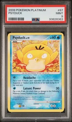 Pokemon - Psyduck 87/127 - POP 10 - 2009 Platinum Base Set - PSA 9 - Image 3