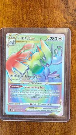 Pokemon Silver Tempest Lugia VSTAR Rainbow Secret Rare 202/195 - Image 1