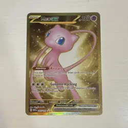 Pokemon Mew ex 205/165 Scarlet & Violet 151 Full Art Gold Holo EN 2023 180HP - Image 1