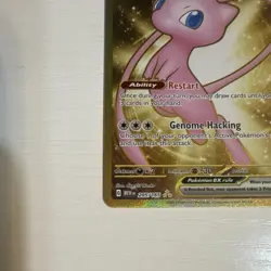 Pokemon Mew ex 205/165 Scarlet & Violet 151 Full Art Gold Holo EN 2023 180HP - Image 3