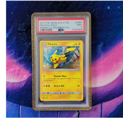 Pokemon TCG SM Black Star Promo Pikachu SM81 Holo PSA 9 English 2017 - Image 1