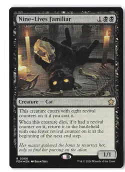 Nine-Lives Familiar #66 Foundations NM Foil - Image 1
