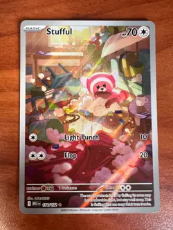 Pokemon TCG Stufful Me01: Mega Evolution 154/132 Illustration Rare - Image 1