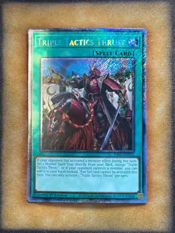 Yugioh Triple Tactics Thrust RA03-EN072 Platinum Secret Rare 1st Ed LP - Image 1