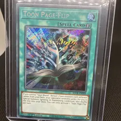 YUGIOH TOON PAGE-FLIP BLCR-EN068 SECRET 1ST ED NM - Image 1