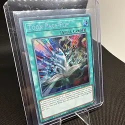 YUGIOH TOON PAGE-FLIP BLCR-EN068 SECRET 1ST ED NM - Image 3