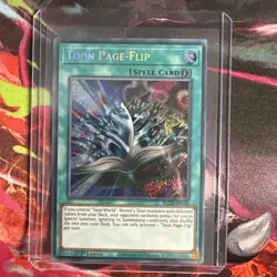 YUGIOH TOON PAGE-FLIP BLCR-EN068 SECRET 1ST ED NM - Image 5