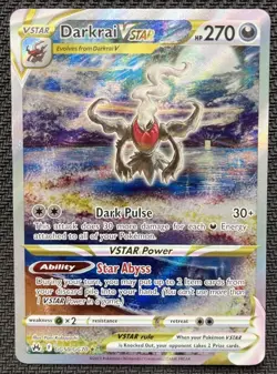 Darkrai VSTAR GG50/GG70 Crown Zenith Pokemon Card Full Alt Art Holo Alt NM - Image 1
