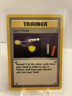 Pokemon Item Finder Base Set Rare Trainer Card #74/102 LP - Image 1