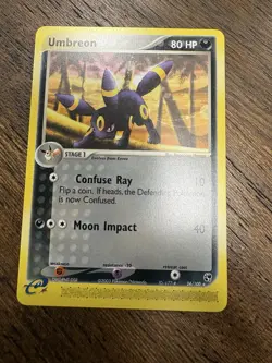 Pokemon TCG Umbreon EX Sandstorm Card 24/100 Regular Rare - Image 1