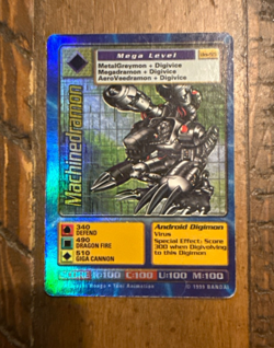 Vintage Digimon Machinedramon BO-55 Holo Digi Battle Series 2 1999 Trading Card - Image 1