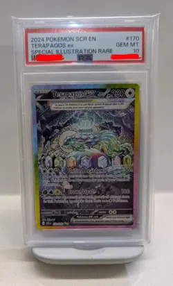 Terapagos Ex 170/142 Stellar Crown SIR Pokemon Card PSA 10 SV07 GEM MINT - Image 1