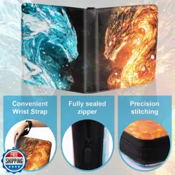 Gbchais Dragon 9 Pocket Trading Card Binder Album, Holds 900 Cards with 50 Re - Image 4