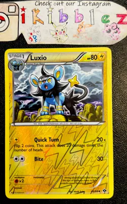 Luxio 45/99 LP Reverse Holo Black & White 4: Next Destinies Pokemon Card! - Image 1