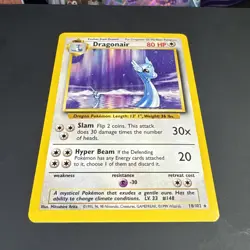 1999 Pokemon Base Set Dragonair 18/102 Rare WOTC Vintage TCG - NM - Image 2