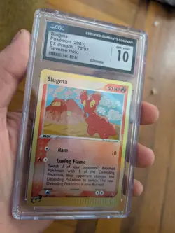 (POP 8) CGC 10 GEM MINT 2003 Pokemon EX Dragon Slugma 72/97 Card Reverse Holo - Image 2