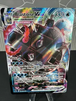 Pokemon TCG Blastoise VMAX SWSH103 Black Star Promo Full Art Holo NM ✨ - Image 1