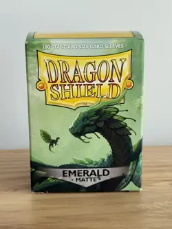 Dragon Shield Matte Emerald Sleeves 100ct Standard Size - MTG Pokemon TCG Sleeve - Image 1