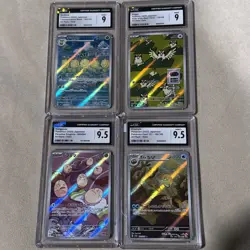 4 Card Graded lot. Pokemon subflora, pidgey , exeggcute , omanyte - Image 1