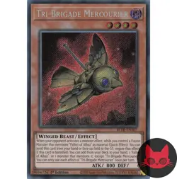 Yugioh Tri-Brigade Mercourier BLTR-EN107 Secret Rare 1st Edition NM - Image 1