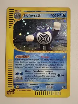 Pokemon Poliwrath 24/165 Expedition Holo MP WOTC Vintage - Image 1