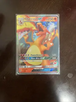 Pokemon TCG Charizard GX Holo Ultra Rare Card Hidden Fates 9/68 Battle Academy - Image 1