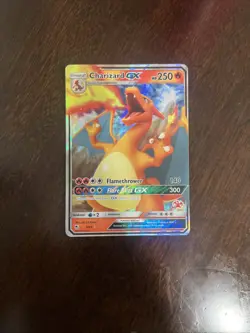 Pokemon TCG Charizard GX Holo Ultra Rare Card Hidden Fates 9/68 Battle Academy - Image 3
