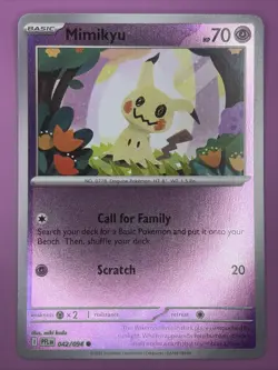 Mimikyu 042/094 Phantasmal Flames Reverse Holo Pokemon Card - Image 1
