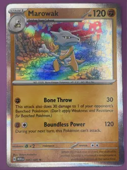 Marowak 105/165 Scarlet & Violet 151 Holo Pokemon Card - Image 1