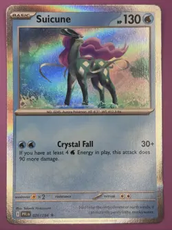 Suicune 026/094 Phantasmal Flames Holo Pokemon Card - Image 1
