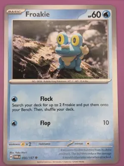 Froakie 056/167 Twilight Masquerade Regular Finish Pokemon Card - Yuka Morii - Image 1
