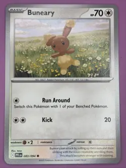 Buneary 083/094 Phantasmal Flames Regular Finish Pokemon Card - Image 1