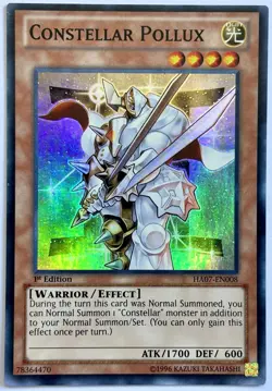 HA07-EN008 Constellar Pollux - Super Rare 1st Edition Lightly Played YuGiOh Card - Image 1