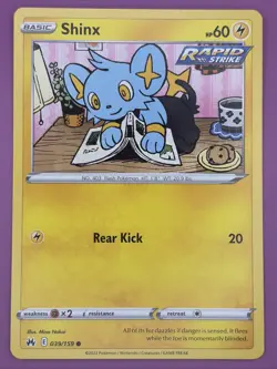 Shinx 039/159 Crown Zenith Regular Finish Cute Pokemon Card - Image 1