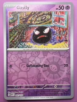 Gastly 092/165 Scarlet & Violet 151 Reverse Holo Pokemon Card - Image 1