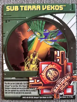 Bakugan:New Vestroia| Sub Terra Vexos 🟢 Green Ability Card | 41/48q Altair - Image 1