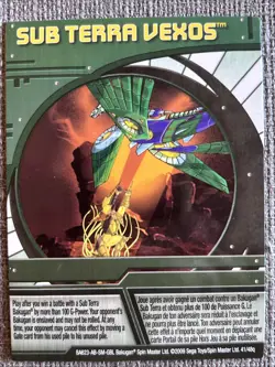 Bakugan:New Vestroia| Sub Terra Vexos 🟢 Green Ability Card | 41/48q Altair - Image 2