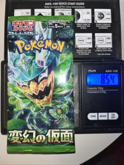 Heavy 8.54g Pokemon Sealed Mask Of Change Japanese Booster Pack - Image 1
