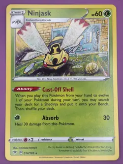 Ninjask 014/185 Vivid Voltage Regular Finish Pokemon Card - Image 1