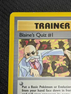 Pokemon TCG Blaine's Quiz #1 Gym Heroes Card 97/132 Regular Rare, LP - Image 3