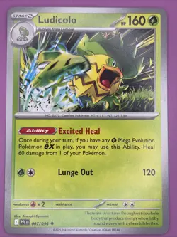 Ludicolo 007/094 Phantasmal Flames Regular Finish Pokemon Card - Image 1